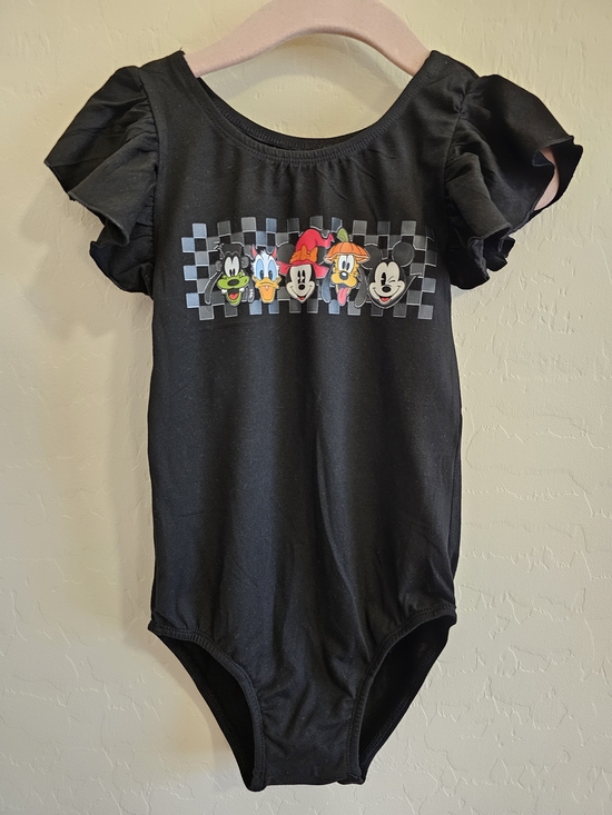 Other - Halloween Girls Disney Check Black Leotard 4T